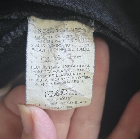 Ozark Mountain Jeans Womens (32x31) Tall Bareback High Rise Black 90s VTG Rodeo - Picture 10 of 10